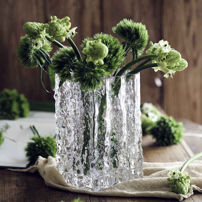 Light extravagant Inwind glass vase swinging pieces Living room Transparent hydroponic Nordic creative hydropony flower arrangements Nordic wineware
