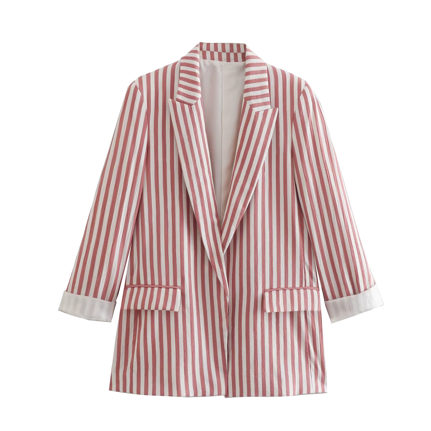 ZR европейско-американский манер ZA женщины французский мода случайный карман отделка западные зерна куртки 7560825 172 