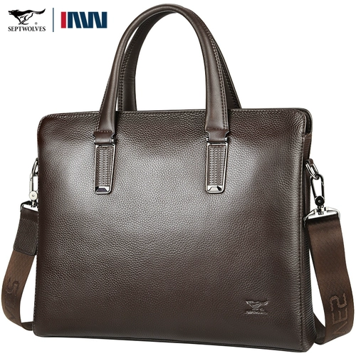 Septwolves, барсетка, сумка на одно плечо, рюкзак, из натуральной кожи