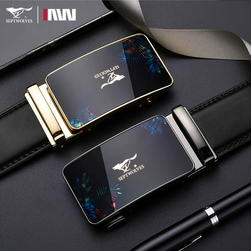 Septwolves, мужской высококлассный ремень, кожаные штаны, из натуральной кожи