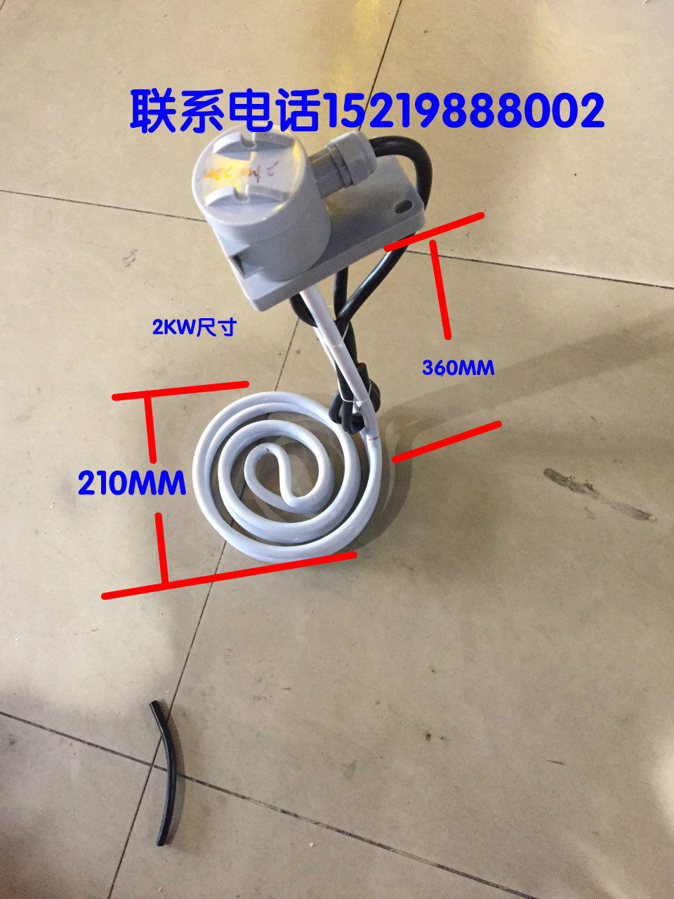 Teflon heating tube heating tube Teflon heating tube Anti-corrosive heating tube Nitrate Acid Strong Acid 2KW