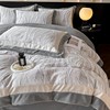 High-End Milk Velvet Four-Piece Bedding Set for Winter, Thickened and Warm, Double-Sided Flannel Duvet Cover, Winter Coral Velvet Bed Sheet