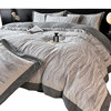 High-End Milk Velvet Four-Piece Bedding Set for Winter, Thickened and Warm, Double-Sided Flannel Duvet Cover, Winter Coral Velvet Bed Sheet