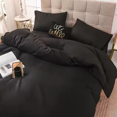 Net red four-piece bed Group simple modern boys trend college students dormitory bed three-piece single quilt cover