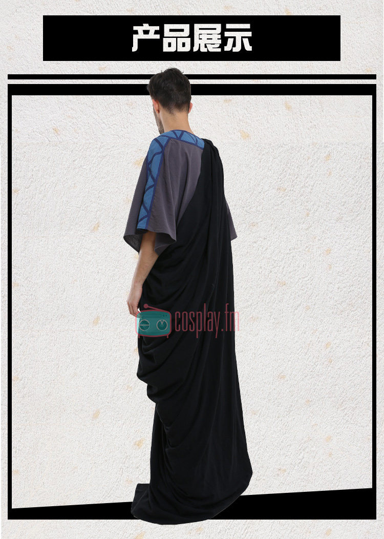 Disney Hercules Hades Gray Cosplay Costume