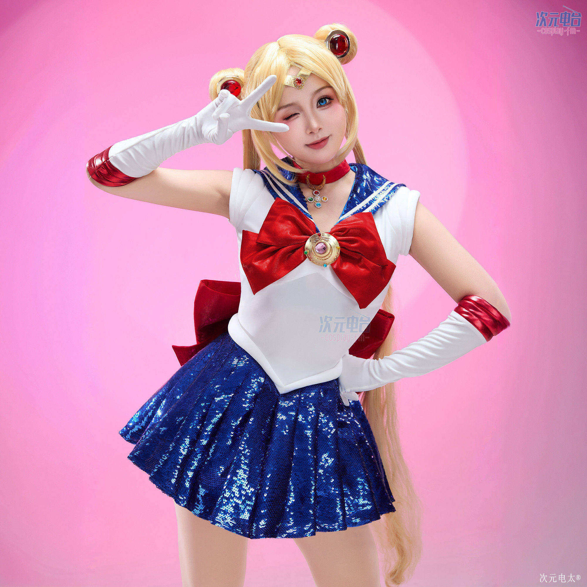 Dimensional Radio Shui Bingyue Cosplay Costume Stage Version Sailor Moon Tsukino Usagi Sailor Suit Anime Female Costume