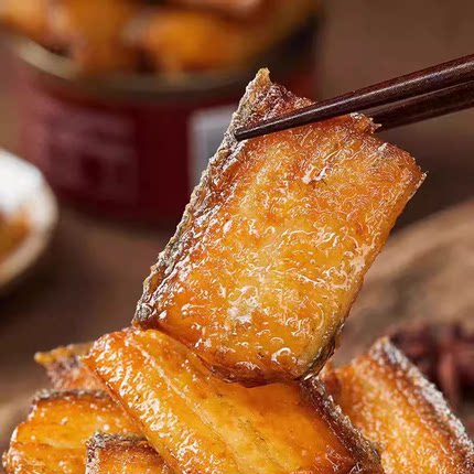 五香带鱼罐头香酥香辣中段带鱼即食海鲜熟食下饭菜速食网红小零食