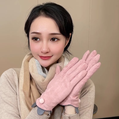 秋冬季加绒加厚触屏保暖