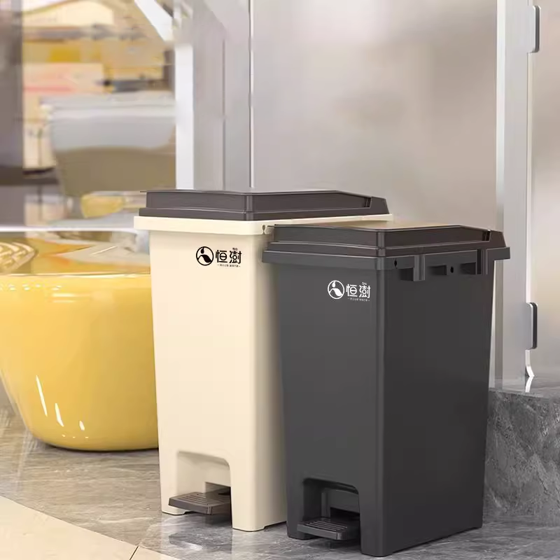 垃圾桶家用厕所卫生间大号带盖高颜值厨房客厅轻奢卧室专用桶脚踩