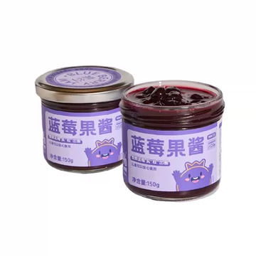 紫约蓝莓果酱鲜果纯熬2瓶