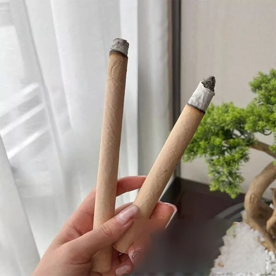 艾条家用熏香纯艾手工艾柱棒驱蚊家用熏房间防叮咬熏艾草条艾灸柱