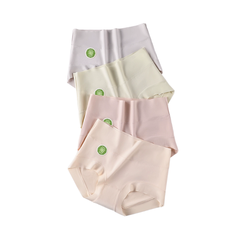 蕉轩超柔纯棉无痕内裤女士7A抑菌收腹包臀大码高腰三角短裤女新款