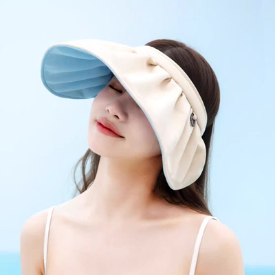 近江小熊贝壳帽防晒帽子