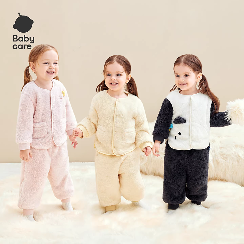 babycare儿童外套秋冬舒棉绒防静电保暖婴儿男童女童宝宝外套