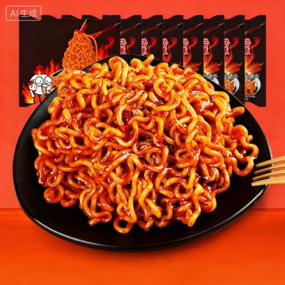 火鸡拌面甜辣火鸡面方便面袋装辣拌面速食夜宵香辣学生宿舍零食