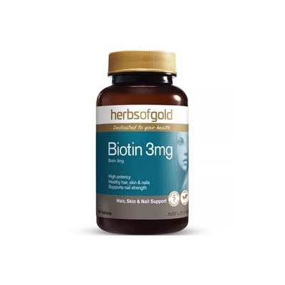 HerbsofGold生物素B7维生素生发养发改善头发biotin和丽康 60片*1
