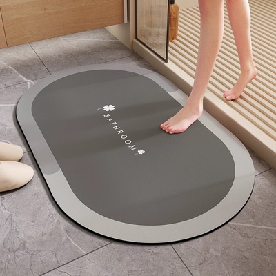 强吸水硅藻泥地垫卫生间门口脚垫