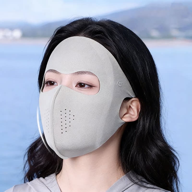 防晒面罩全脸防紫外线夏季薄款口罩女高颜值2025新款脸基尼3D立体