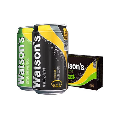 屈臣氏原味+香草混装苏打水