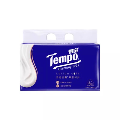 Tempo得宝乳霜纸巾云柔巾婴儿纸巾保湿纸30抽/70抽任选宝宝专用by