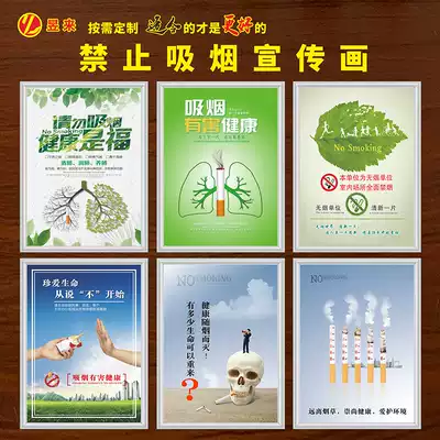 Non-Smoking Smoking cessation poster No smoking placards