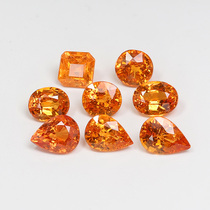 Natural Color Treasure Fenda Manganese Aluminum Garnet Gold Tao Yan Choose Naked Stone 18K Gold Custom Studded Ring Pendant FDS02