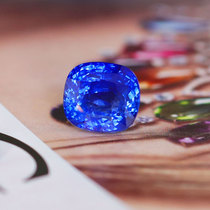 Gold Color Jewelry Sapphire Sri Lanka Natural Cornflower Royal Blue Custom inlaid ring Pendant LBS13W