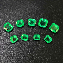 Gold color jewelry Emerald square ring Zambia 300 one carat bare stone 18K gold custom pendant ZML01