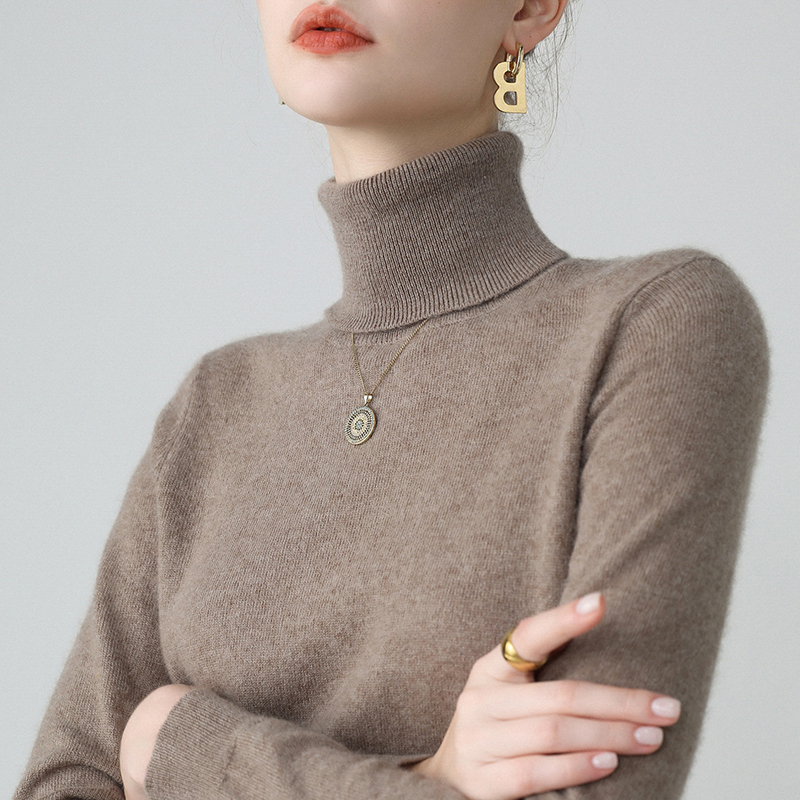 New Autumn and Winter Cashmere Sweater for Women, High Collar, Thick Pullover, Large Size Sweater, Wool Sweater, Base Knitwear New Autumn and Winter Cashmere Sweater for Women, High Collar, Thick Pullover, Large Size Sweater, Wool Sweater, Base Knitwear