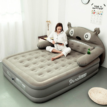 Cartoon inflatable bed Totoro air cushion plus high and thick air cushion double household inflatable mattress folding cute air cushion bed