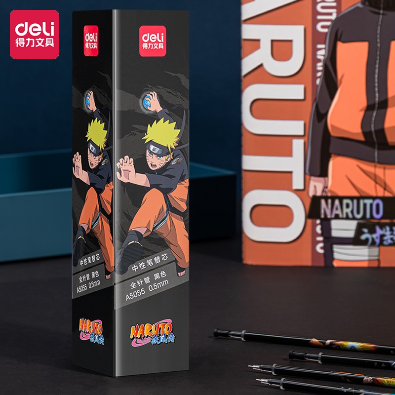 Able stationery student Chinese sex pen core 0 5 full needle tube black student with writing 0-35 water-based pen refill 20