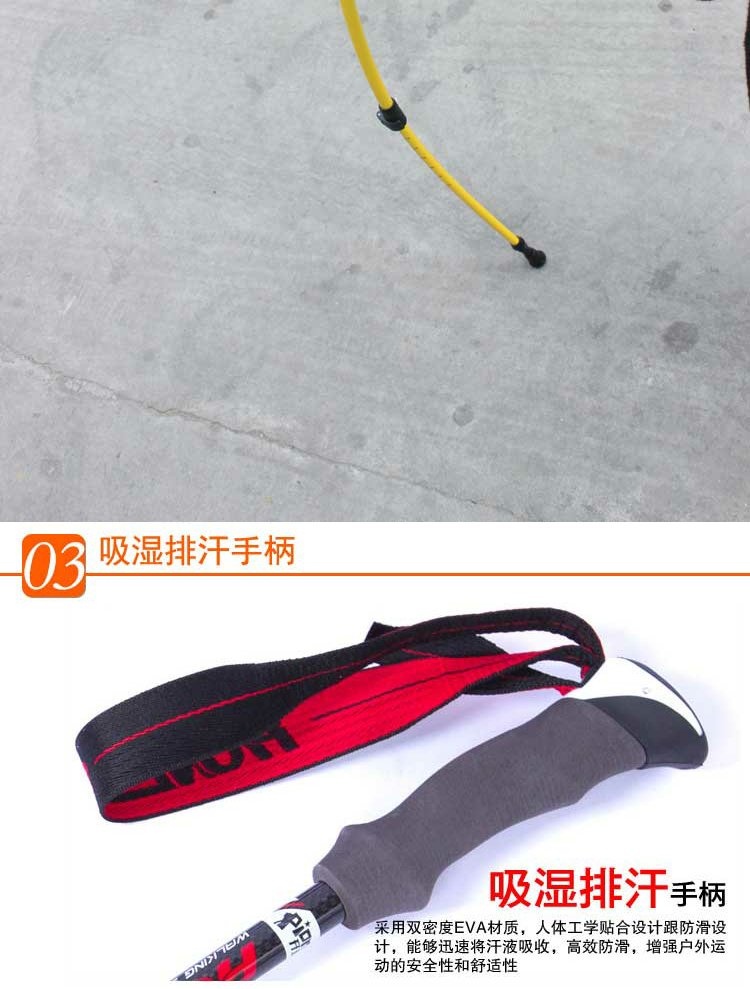 Trailblazers trekking cực cực carbon siêu nhẹ ngoài trời khóa gấp kính thiên văn đi bộ gậy leo núi thiết bị mía gậy cho người cao tuổi