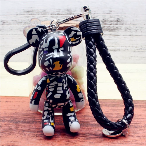 Брелок для ключей, сумка с застежкой, плетеное украшение на сумку