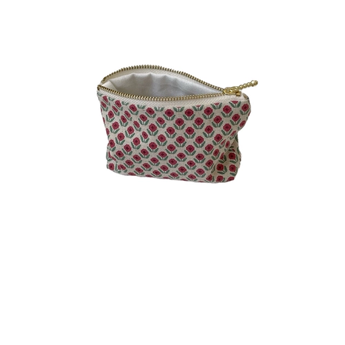 Импортный изысканный ретро бумажник, маленькая помада, наушники, сумка-органайзер, из хлопка и льна