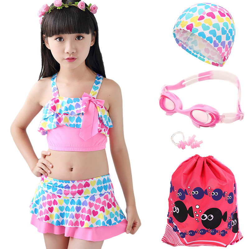 Girls' Swimwear Split Sexy Baby Skirt Summer Kids Swimwear Swimwear Children Bikini