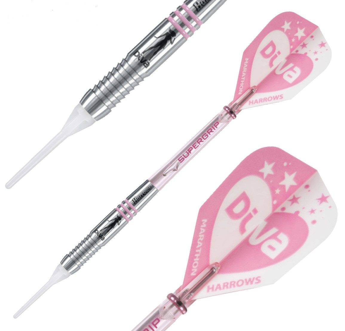 Harrows DIVA Professional Tungsten Steel Dart Needle Soft Match Electronic Dart