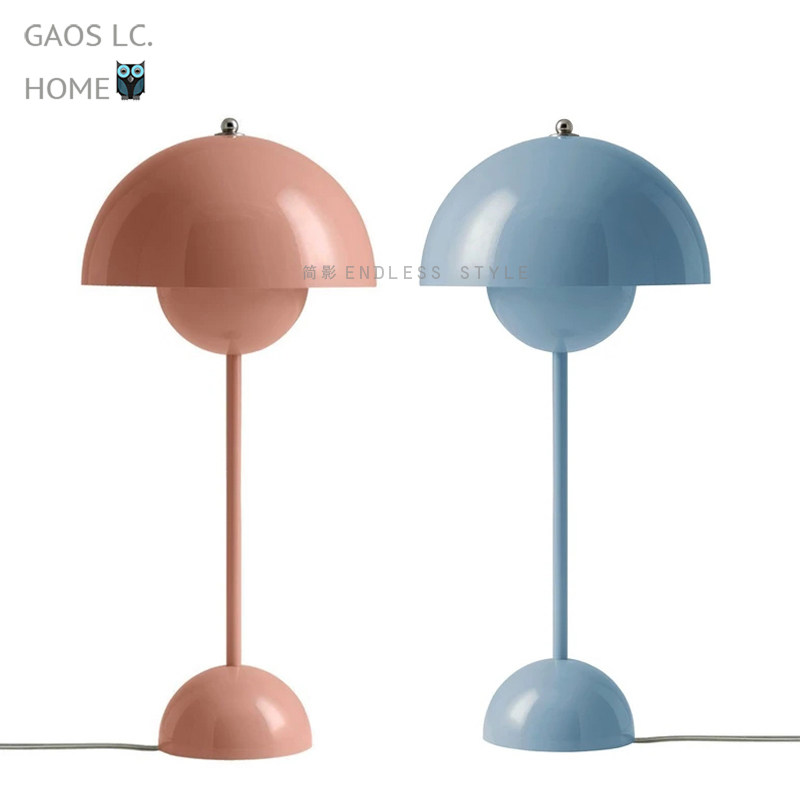 Danish Mushroom Macaron Table Light Green Pink Yellow Blue Bedroom Ins Girl Nets Red Cute Children Room Grey