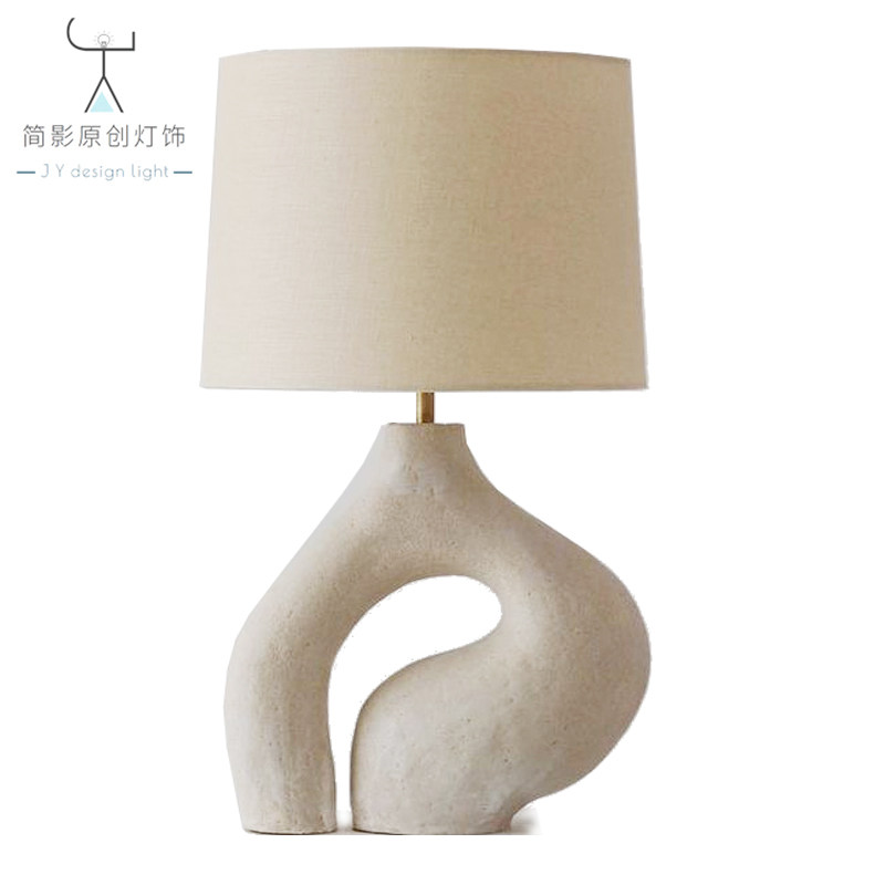 Humanoid table lamp minimalist style wabi sabi style creative living room table lamp designer bedroom bedside homestay model room lamp