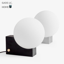 Creative Nordic lamp bedroom bedside study desk personality glass ball decoration small table lamp ins style simple