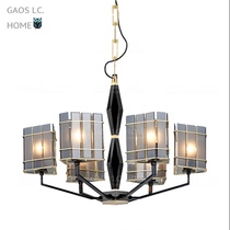 Neoclassical creative glass chandelier designer model room simple lamp living room dining room bedroom clubhouse chandelier