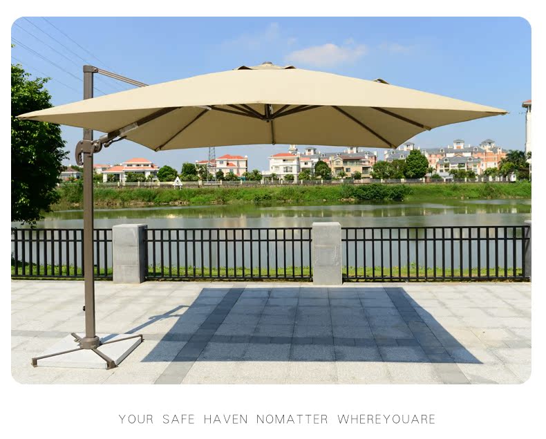 Hiển thị nội thất mưa sang trọng La Mã ô sân vườn khách sạn ngoài trời ô 3 m vuông dày vải xoay bàn ghế để ngoài trời