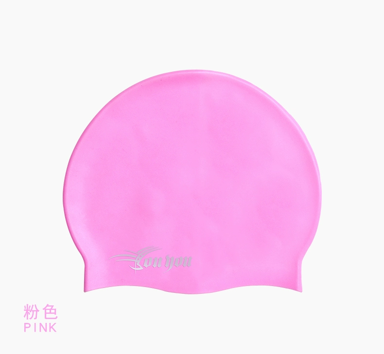 Mũ bơi Tóc dài Người lớn Không thấm nước Earmuffs lớn Đàn ông và Phụ nữ Trẻ em Silicone Bơi Mũ bơi