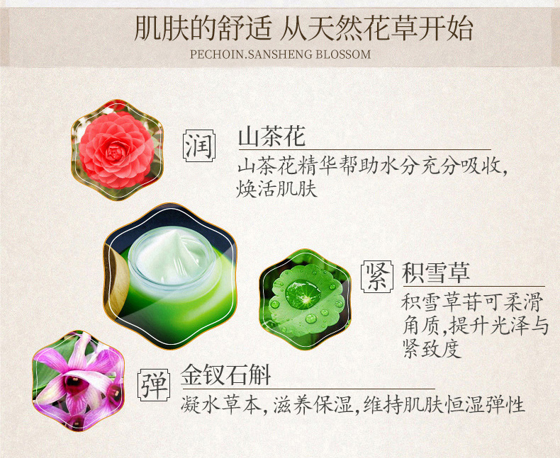 Linh dương Baique ba hoa ngọc bích tinh tế giữ ẩm mặt nạ ngủ ban đêm dưỡng ẩm giữ ẩm khóa nước màu vàng - Mặt nạ mặt nạ vitamin c