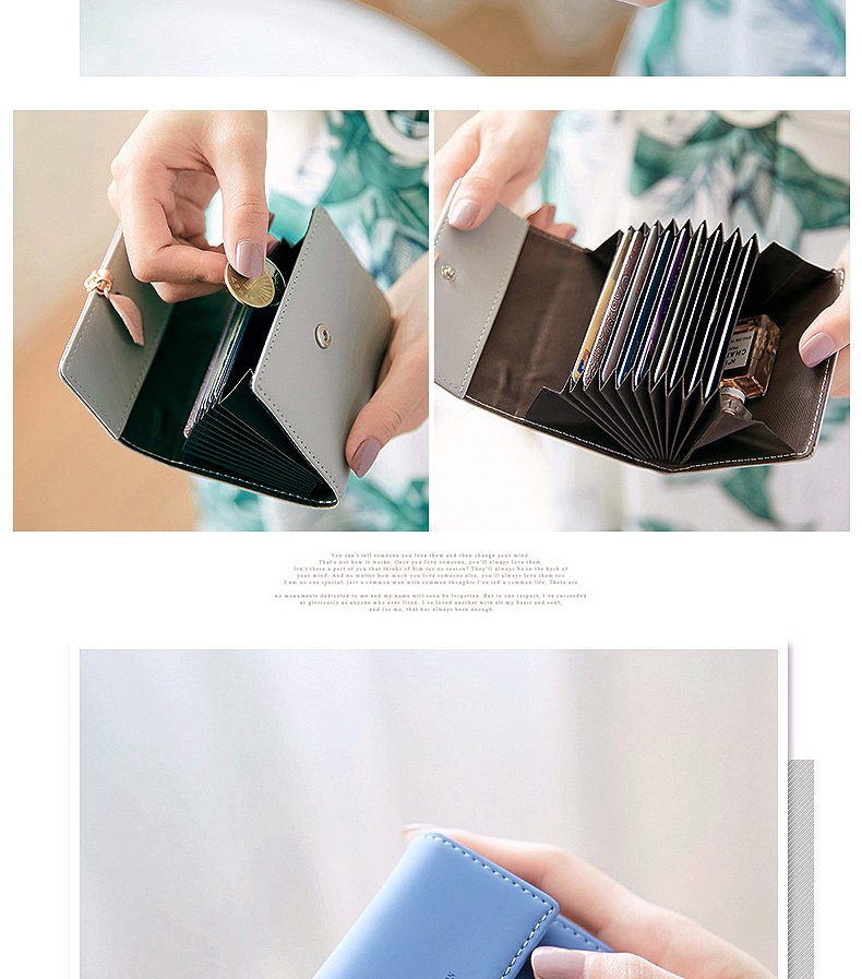 Preti 2018 mới organ mini card nhỏ gọn gói phụ nữ siêu mỏng đơn giản một gói thẻ gói ví đựng thẻ lv