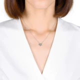 周生生 Платиновое ожерелье, цепочка для друга, официальный продукт, платина 950 пробы