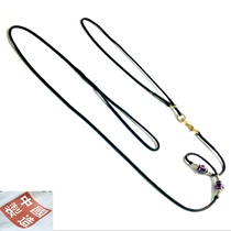 Nylon new P rope P chain dog professional competition arena level guide small and medium-sized dog dog leash black