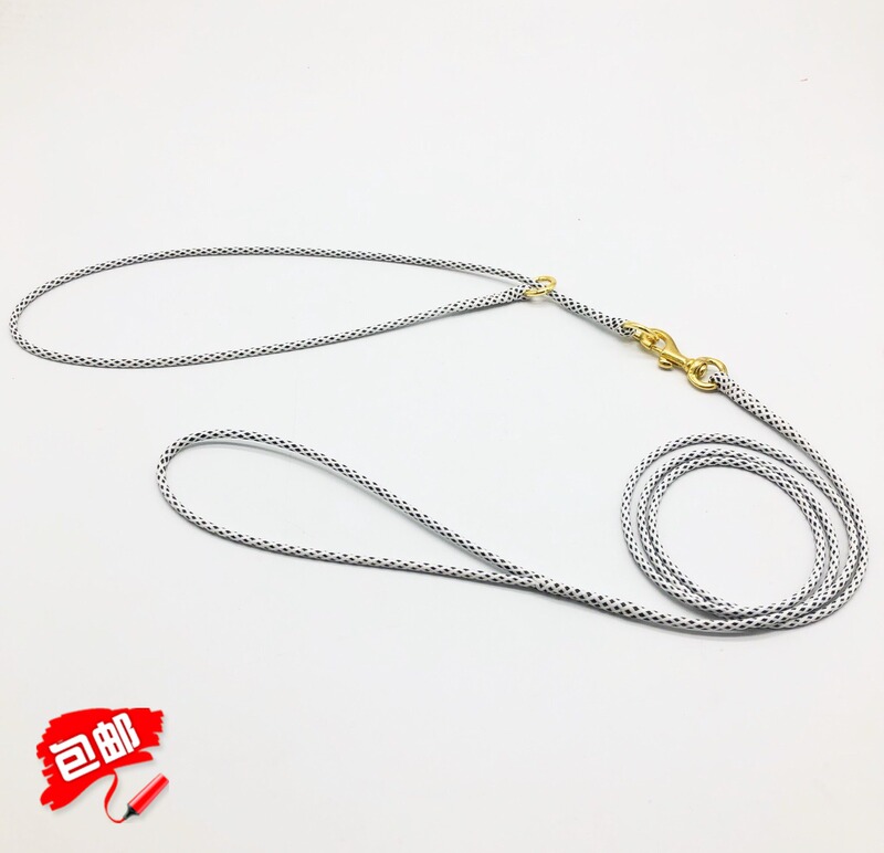 4.5mm Soft Round Nylon Professional Competition Leash Golden Retriever Corgi French Bulldog Dog Walking Training P Chain Set 4.5mm Soft Round Nylon Professional Competition Leash Golden Retriever Corgi French Bulldog Dog Walking Training P Chain Set