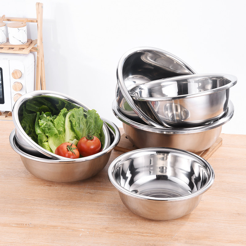 Stainless steel basin large size thickened special large basin Home kitchen and surface basin kneading basin washbasin washbasin washbasin