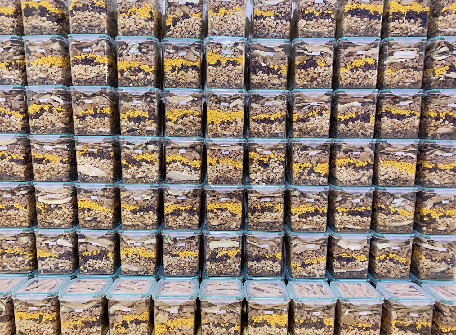 Cat and dog snacks freeze-dried mixed family bucket salmon cod egg yolk cat and dog freeze-dried snacks non-staple food