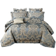 ngày châu Âu Sigong satin lụa jacquard denim bông trải giường chăn bông giường hôn nhân đôi Liu Jiantao - Bộ đồ giường bốn mảnh bộ chăn gối nous Bộ đồ giường bốn mảnh